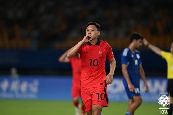 조영욱(한국 아시안게임 남자 축구 대표팀). 대한축구협회 제공