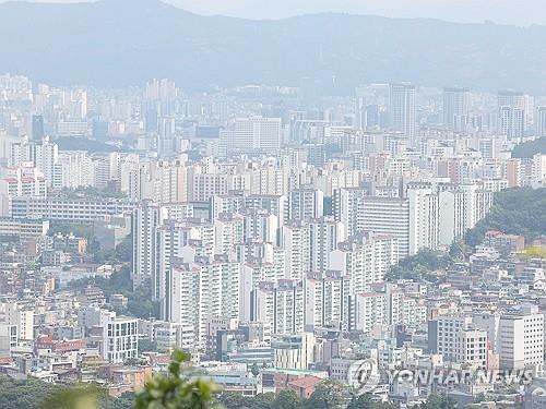 서울 남산에서 내려다본 아파트 모습 [연합뉴스 자료사진]