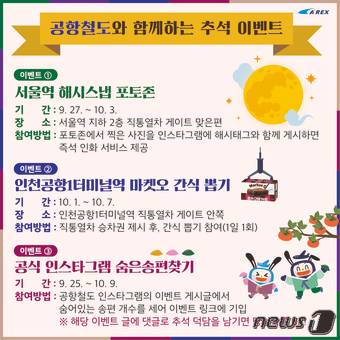 공항철도 한가위 이벤트(공항철도 제공) / 뉴스1