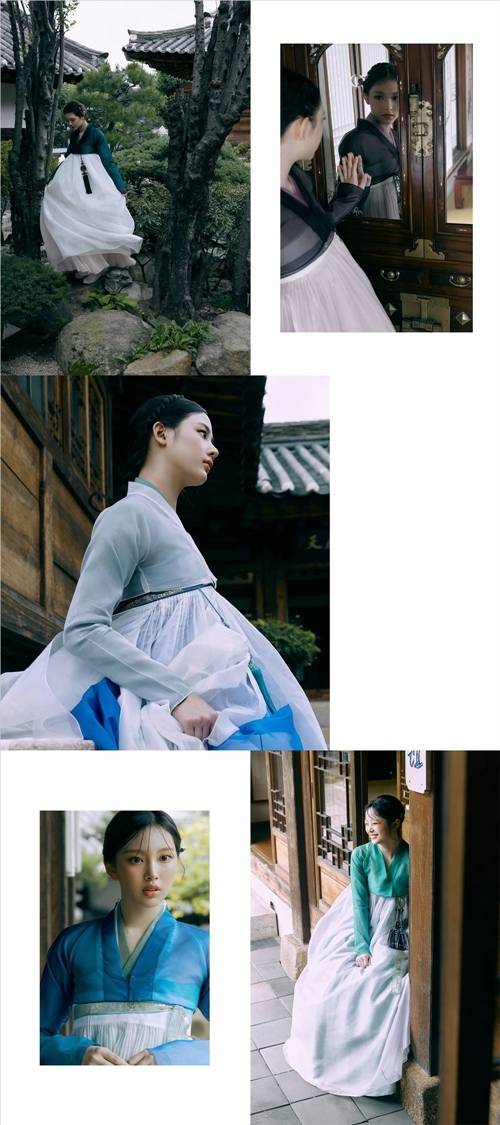 뉴진스(민지, 하니, 다니엘, 해린, 혜인)가 팬들에게 감사하는 마음을 가득 담은 명절 인사를 전했다. 사진=어도어