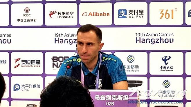 ◇우즈베키스탄 티무르 카파제 감독. 사진(항저우)=스포츠조선 윤진만 기자