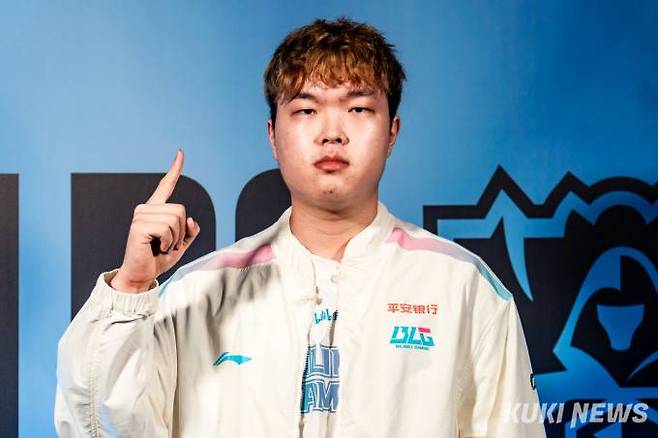 비리비리 게이밍(BLG)의 탑라이너 ‘빈’ 천쩌빈. 사진=차종관 기자