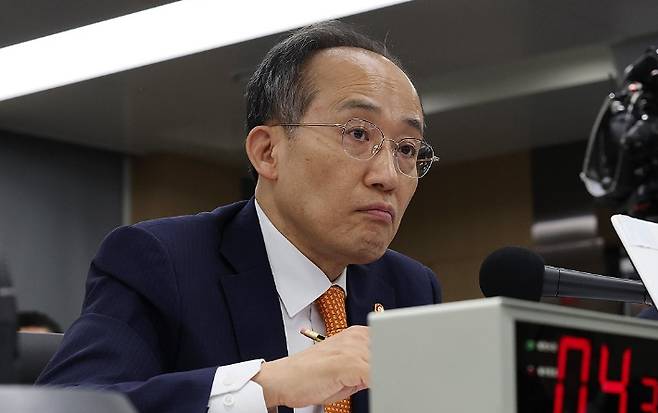 추경호 경제부총리 겸 기획재정부 장관. 연합뉴스