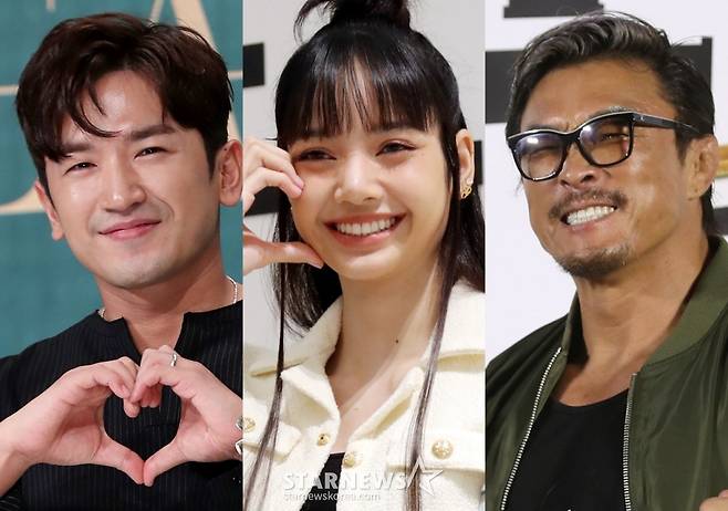 신화 이민우, 블랙핑크 리사, 추성훈 /사진=스타뉴스