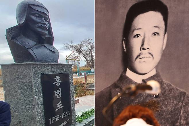 홍범도 장군(왼쪽)·안중근 의사. 연합뉴스