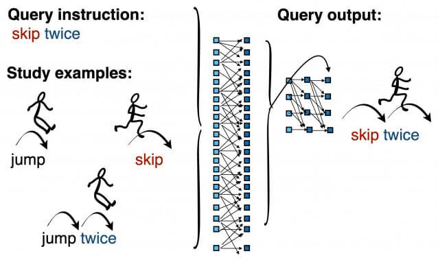 인공지능에 구성적 일반화 능력을 부여하기 위한 MLC 기법 (자료=네이처, Brenden Lake)