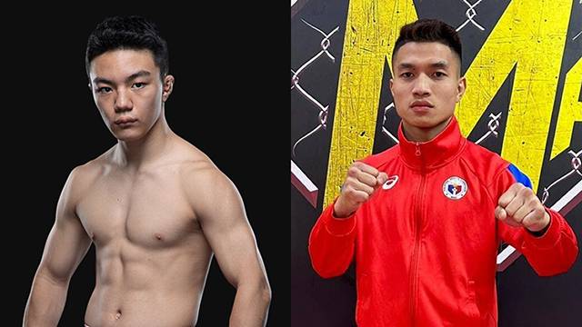 조준건(왼쪽)이 제32회 동남아시안게임 쿤크메르 필리핀 국가대표 모이세스 일로곤과 데뷔 첫승에 재도전한다. (원챔피언십 ONE Championship 제공)