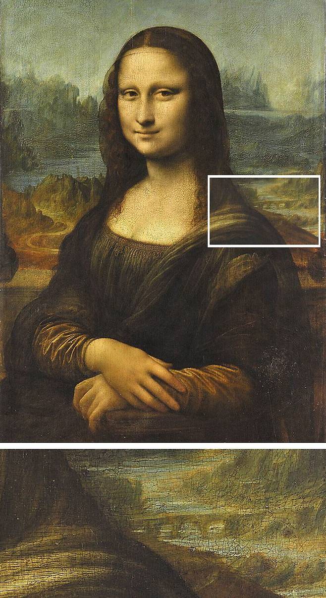 레오나르도 다빈치의 명작 ‘모나리자’ 배경에 그려진 ‘부리아노 다리’/루브르 박물관