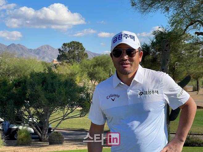 TPC스코츠데일에서 연습 중인 최호성. (사진=현지매니저 Danny Oh 제공)