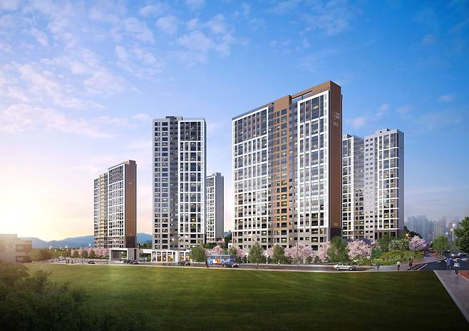 파주 운정신도시 우미린 파크힐스 투시도. /우미건설 제공