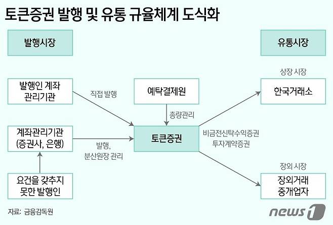 토큰증권 발행 및 유통 규율체계 도식화 /사진=뉴스1