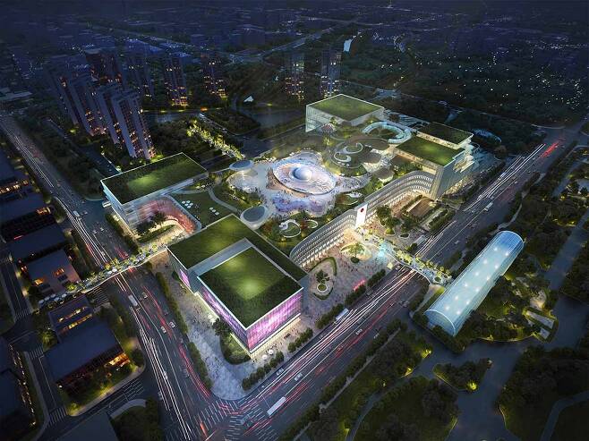 롯데쇼핑이 오는 2027년을 목표로 현 인천종합터미널 부지를 함께 재개발하는 롯데타운(가칭) 조감도./ 토문건축 제공