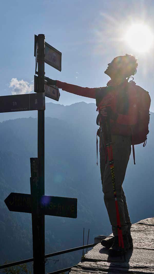 안나푸르나를 향해 가는길에서