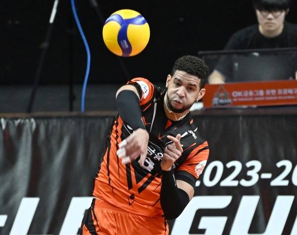 OK금융그룹 레오. 사진=KOVO 제공