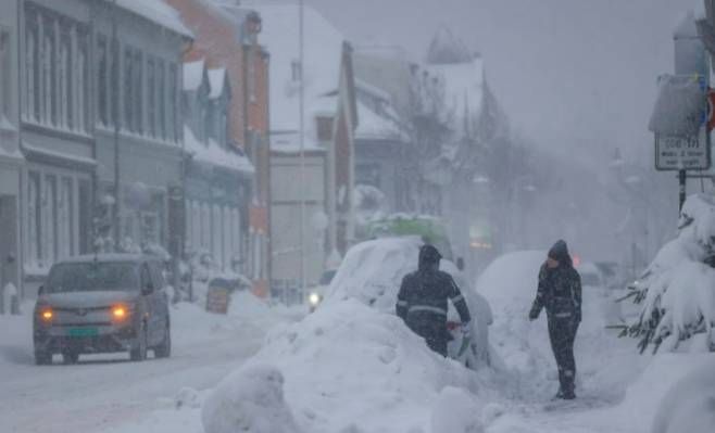 북유럽 지역에 한파가 몰아치면서 핀란드와 스웨덴 기온이 영하 40도까지 곤두박질쳐 올 겨울 들어 가장 추운 날씨를 기록했다./사진=뉴시스