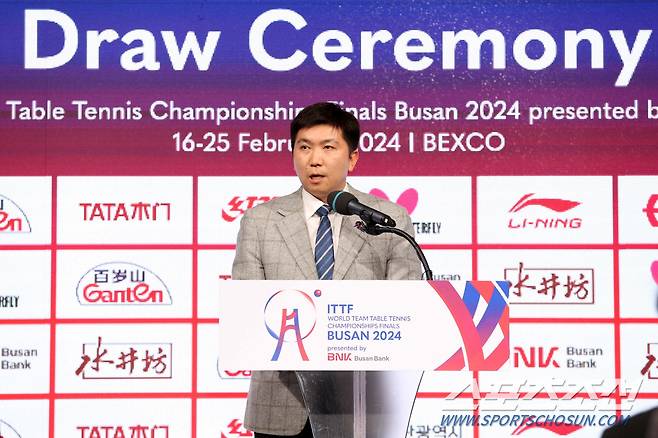 유승민 대한탁구협회장.사진제공=부산세계탁구선수권 조직위