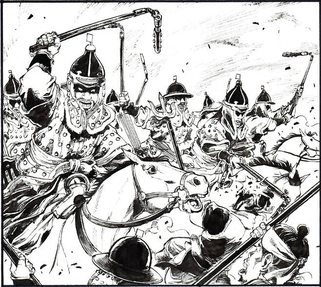 조선조 이괄의 난을 배경으로 한 정통 역사 웹툰 '칼부림'. 네이버웹툰 갈무리