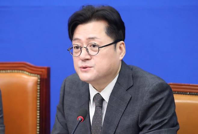 홍익표 더불어민주당 원내대표가 29일 오전 서울 여의도 국회에서 열린 최고위원회의에서 발언을 하고 있다. 2024.1.29/뉴스1 ⓒ News1 임세영 기자 /사진=뉴스1