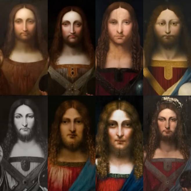 다빈치가 그린 살바토르 문디라고 주장하는 수많은 작품들.