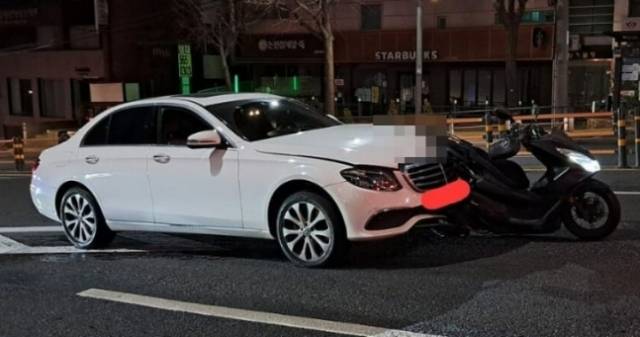 지난 3일 새벽 서울 강남구 논현동에서 발생한 음주운전 사망 사고. 온라인 커뮤니티 캡처