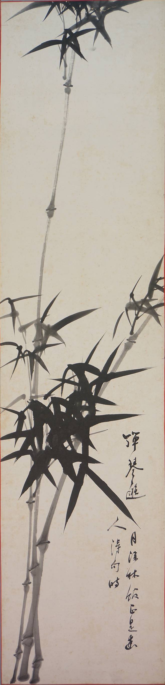 독립운동가이자 화가였던 박기정(1874~1948)의 묵죽 10폭 병풍. 130.3x30.3㎝, 종이에 먹 /최열 소장