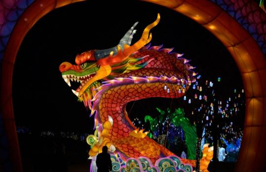 중국 베이징의 용 형상물. 연합뉴스