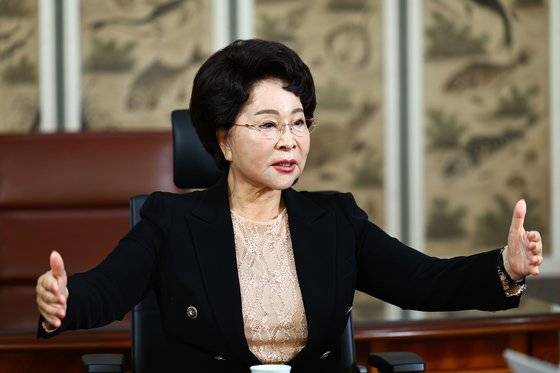 건강하게 나이 드는 웰에이징의 롤모델로 꼽히는 이길여 총장. 김종호 기자