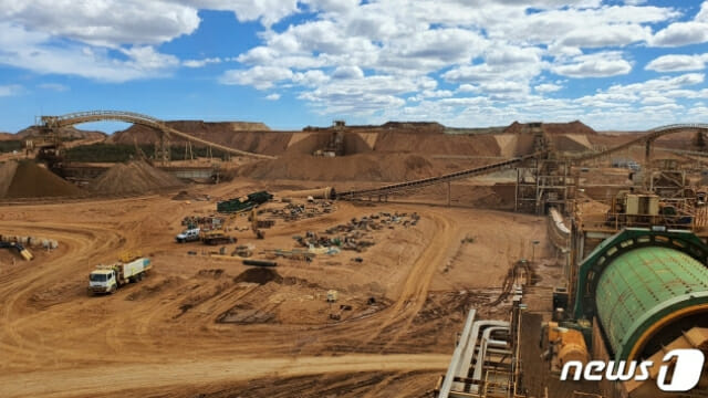 호주 니켈 광산 전경