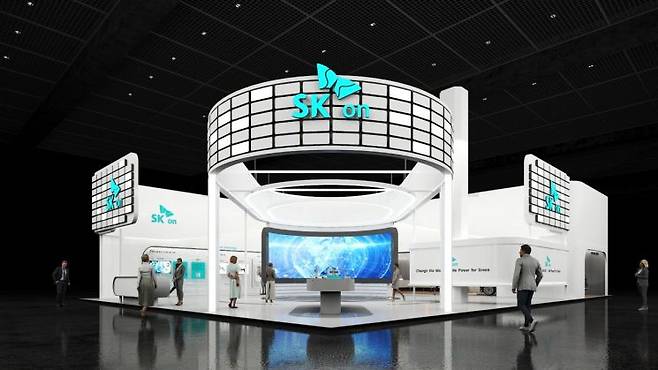 SK온 인터배터리2024 부스 조감도. 사진제공=SK온