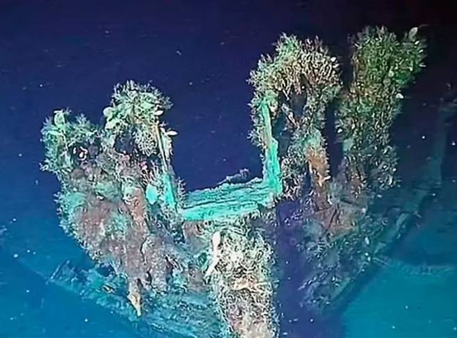 가라앉은 범선 산 호세의 잔해. 내부에는 약 26조원어치의 보물이 보관돼 있다. [이미지출처=콜롬비안 아르마다]