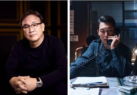 영화 '서울의 봄' 연출자 김성수 감독(왼쪽)과 배우 박훈. 사진제공=플러스엠 엔터테인먼트