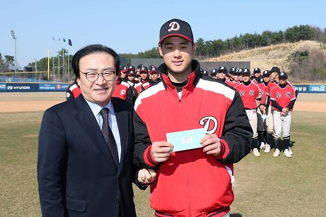 파이낸셜뉴스와 부산파이낸셜뉴스가 주최하는 제11회 전국 명문고 야구열전 결승이 10일 부산 기장-현대차 드림 볼파크에서 열리고 있다. / 사진=서동일 기자