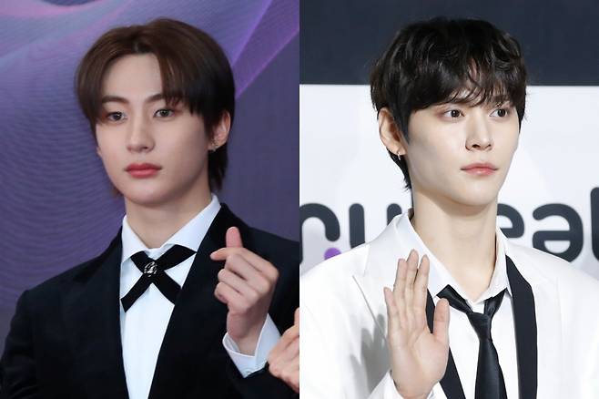 (왼쪽부터) 그룹 라이즈 멤버 앤톤, 은석 /사진=뉴시스, 뉴스1