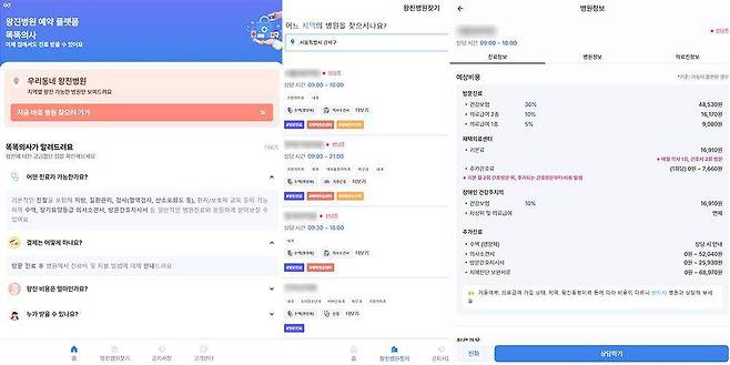 환자가 사용하는 똑똑의사 플랫폼, 회원가입없이 병원을 찾고, 예상 비용을 확인후 상담할 수 있다 / 출처=똑똑의사