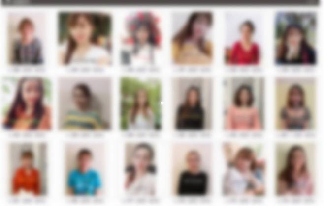 한 국제결혼 사이트에 20대 초반으로 보이는 앳된 모습의 여성들 사진이 게재돼 있다. 사진=커뮤니티 갈무리