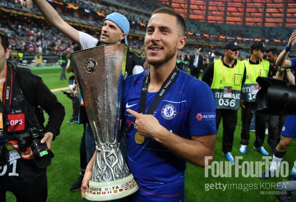 사진=게티이미지. 에당 아자르가 첼시에 돌아온다.