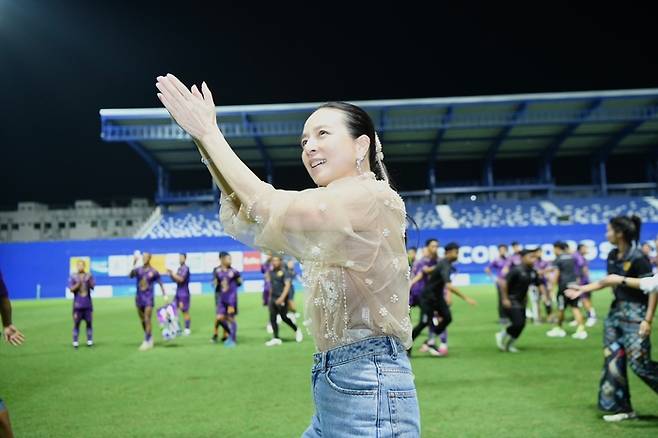 태국축구협회 누알판 람삼 회장. 사진출처 | 태국축구협회