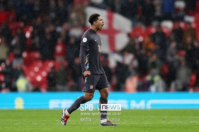 ▲ 주드 벨링엄이 골을 넣고 포효하고 있다.