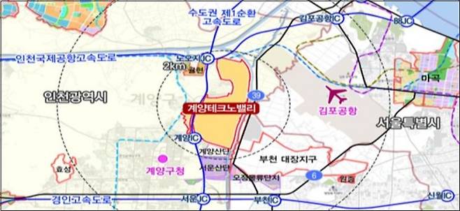 3기 신도시 인천 계양지구 위치도. / 이미지제공=국토교통부