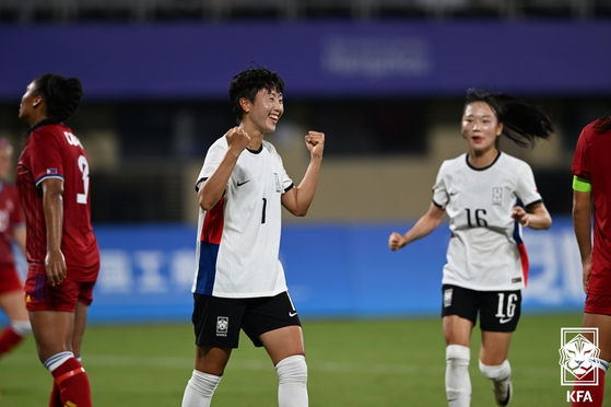 Korea beats the Philippines 5-1 in the second Group E match at the Hangzhou Asian Games on September 25, 2023. [KFA]
