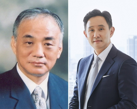 장형진(왼쪽) 영풍그룹 고문과 최윤범 고려아연 회장
