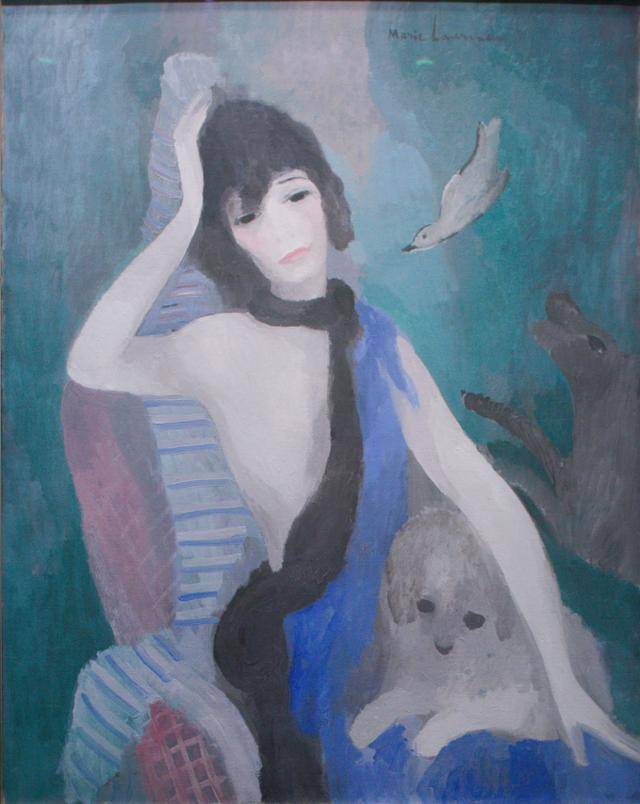 마리 로랑생, '마드모아젤 샤넬의 초상', 1923년, 오랑주리 미술관, 파리