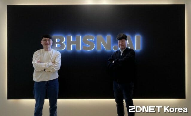 BHSN 이용희 CTO(왼쪽)와 김형준 CAIO.