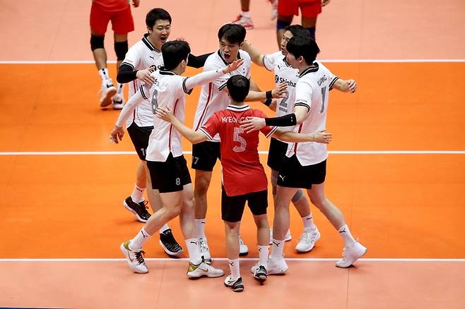 아시아배구연맹(AVC) 아시아선수권대회에 나섰던 한국 남자배구 대표팀, AVC