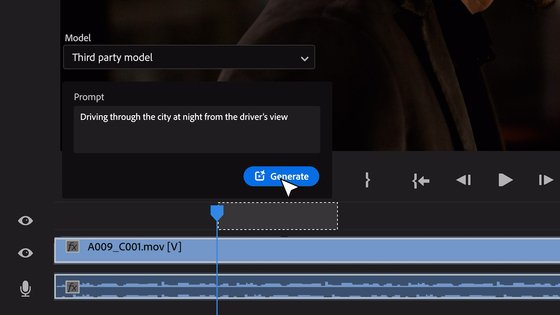 어도비의 비디오 편집 를랫폼 '프리미어 프로'에 생성 AI 기능이 도입된다. 사진 어도비