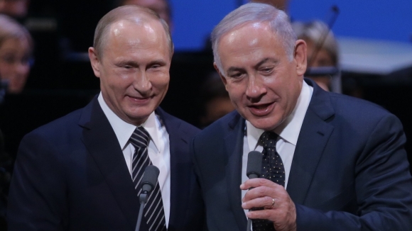 블라디미르 푸틴 러시아 대통령(왼쪽), 베냐민 네타냐후 이스라엘 총리(오른쪽) 자료사진