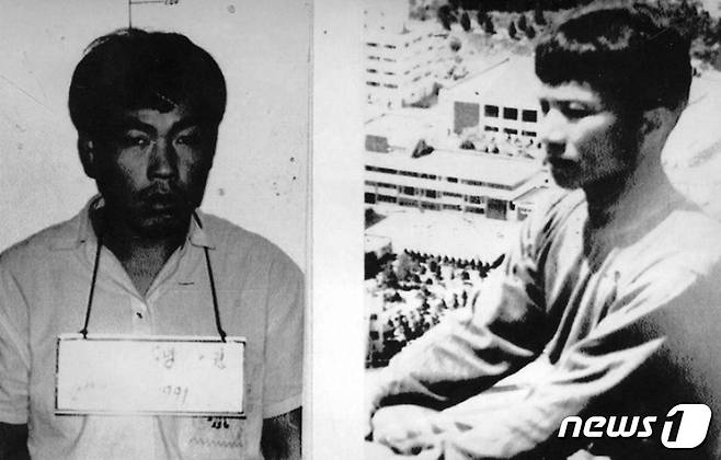 살인 및 시신 유기, 납치, 성폭행, 인신매매 등의 혐의로 사형 선고를 받은 성태수(왼쪽)와 무기징역형을 선고 받은 공범 서동원. (SNS 갈무리) ⓒ 뉴스1