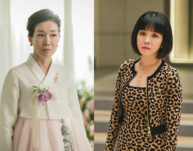 나영희(왼쪽), 김정난. 사진 | tvN ‘눈물의 여왕’ 스틸컷