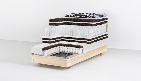 전 세계 매장에 비치돼 있는 침대 모형. 침대가 어떻게 만들어졌는지 보여준다. 사진 해스텐스