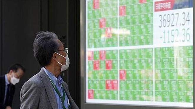 일본 증시 시황판